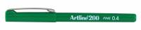 Fineliner Artline 200 Fine 0.4 grøn
