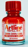 Artline Refill Ink Whiteboard 20ml r&oslash;d