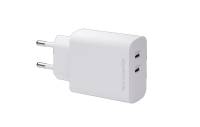 EU Wall Charger - 2xUSB-C 45W - WHT