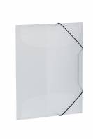 Herma 3-klap elastikmappe PP A4 transp hvid