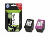 HP 62 black & color ink (sampack)