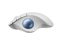 ERGO M575S Wireless Trackball, Offwhite (Blue Ball)