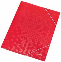 3-klap elastikmappe WOW pap A4 rød