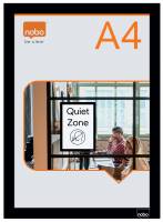 Inforamme magnetisk/selvkl&aelig;b A4 sort (2)