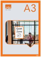 Inforamme magnetisk/selvkl&aelig;b A3 orange (2)