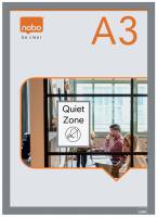 Inforamme magnetisk/selvkl&aelig;b A3 s&oslash;lv (2)