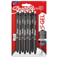 Gelpen Sharpie S-Gel 0,7 blister sort ass farver (8)