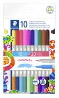 Fiberpen Duo Twin tusser ass farver (10)