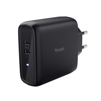 Trust Maxo 65W 2P Usb-C Charger, Black