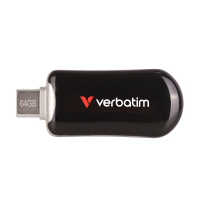 VERBATIM Plectra USB-C Flash Drive Black 64GB