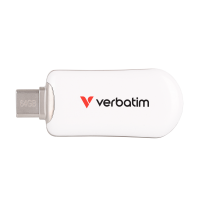 VERBATIM Plectra USB-C Flash Drive White 64GB