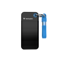 VERBATIM USB 3.2 Gen 2 1TB Pocket SSD, Black/Blue