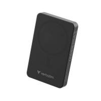 VERBATIM Essentials Powerbank Magnet Wireless 10000Mah Black