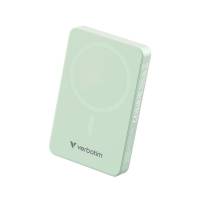 VERBATIM Essentials Powerbank Magnet Wireless 10000Mah Green