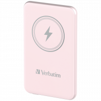 VERBATIM Power P 5000 mAh UBS-C PD 20W WIRELESS 15W Pink