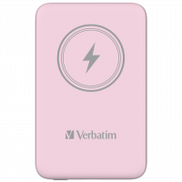 VERBATIM Power P 10000 mAh UBS-C PD 20W WIRELESS 15W Pink