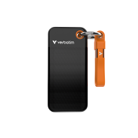 VERBATIM USB 3.2 Gen 2 512GB Pocket SSD, Black/Orange