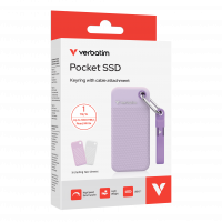 VERBATIM Pocket SSD USB 3.2 Gen 2 1TB Purple incl sleeve