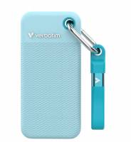 VERBATIM Pocket SSD USB 3.2 Gen 2 1TB Polar Blue incl sleeve