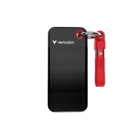 VERBATIM USB 3.2 Gen 2 256GB Pocket SSD, Black/Red