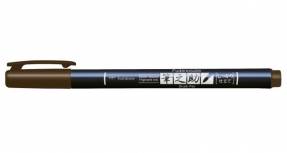 Brush pen Tombow Fudenosuke hård brun
