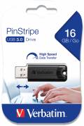 USB 3.0 PinStripe 16GB, Black