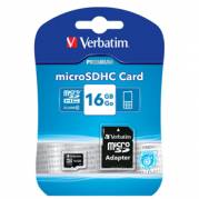 Micro SD card Verbatim 16GB HC 44082 PRO Class 10 m/adapter