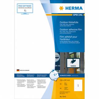 Herma etiket film ekstra stærk 210x297 (40)