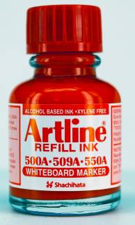 Artline Refill Ink Whiteboard 20ml r&oslash;d