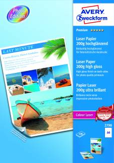 Fotopapir Premium Glossy 200g laser A4 (100)