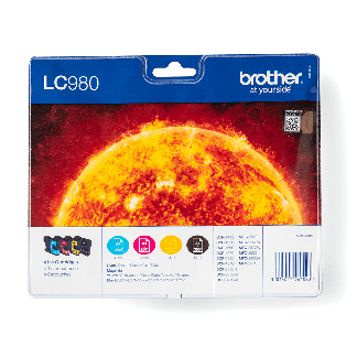 LC980VALBP CMYK ink cartridges multipack