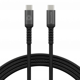 DBRAMANTE re-charge IT Cable BRD 2m USB-C/USB-C 100W Black