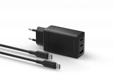 DBRAMANTE IT - EU W. Charger -70W + 2m C-C TPE cable - BLK