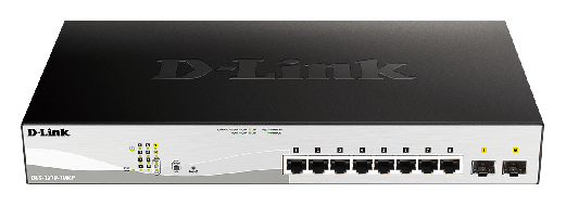 D-LINK 10-Port Gigabit PoE+ Smart Switch 2 SFP Ports POE 130