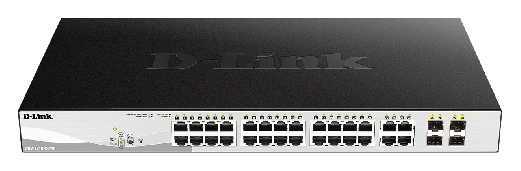 D-LINK 28-Port Gigabit PoE+ Smart Switch including 4 SFP Por