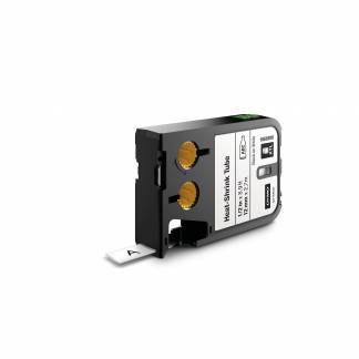 Tube XTL 12mmx2,7m heat-shrink sort p&aring; hvid