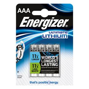 Energizer Ultimate Lithium AAA (4-pack)