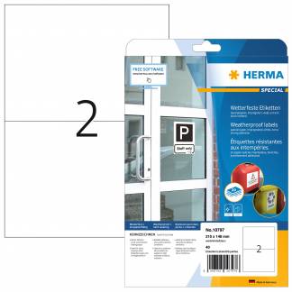 Herma etiket ekstra vejrbestandig papir 210x148 (40)