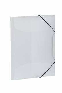 Herma 3-klap elastikmappe PP A4 transp hvid
