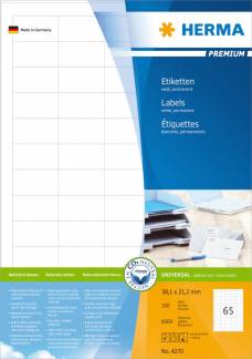 Herma etiket Premium A4 100 38,1x21,2 (6500)