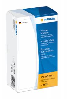 Herma etiket frankering dobbel 163x45 (500)