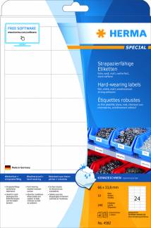 Herma etiket film ekstra stærk 66x33,8 mat (240)