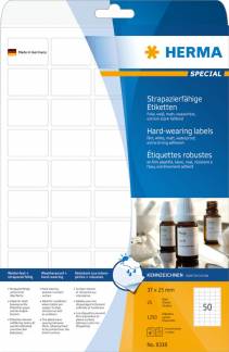 Herma etiket film ekstra stærk 37x25 mat (1250)