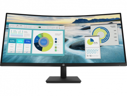 34'' HP Monitor P34hc G4 Curved, Black