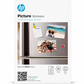 HP Picture Stickers, 10 x 15 cm (101 x 152 mm), 25 sheets