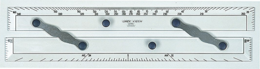 Linex parallel lineal A1615M 38cm transparent