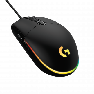 G203 LIGHTSYNC Gaming Mouse, Black