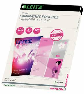 Lamineringslomme glans 125my A4 (100)