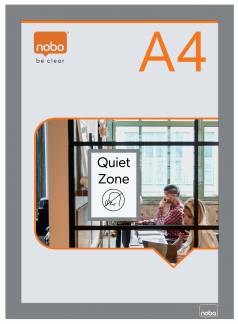 Inforamme magnetisk/selvkl&aelig;b A4 s&oslash;lv (2)