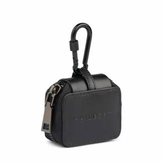 AirPods Bag incl. hook with lock - Black with black zipper